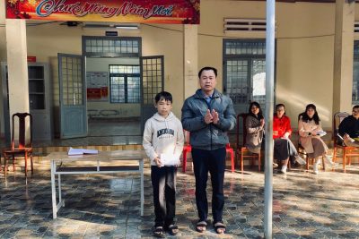 THƯ CẢM ƠN CÔ NGUYỄN THỊ THƯƠNG- CÁN BỘ PHÒNG VHXH PHƯỜNG CƯ BAO