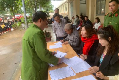 CÔNG AN XÃ BÌNH THUẬN TUYÊN TRUYỀN AN TOÀN GIAO THÔNG VÀ NGHIÊM CẤM SỬ DỤNG PHÁO NỔ